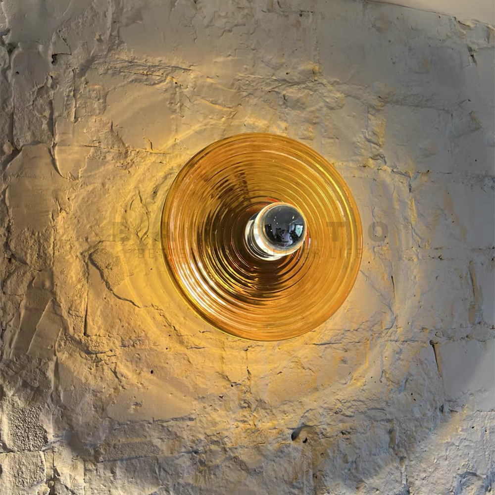 Home Bathroom Lighting Design - Water Ripple Glass Wall Lamp Design