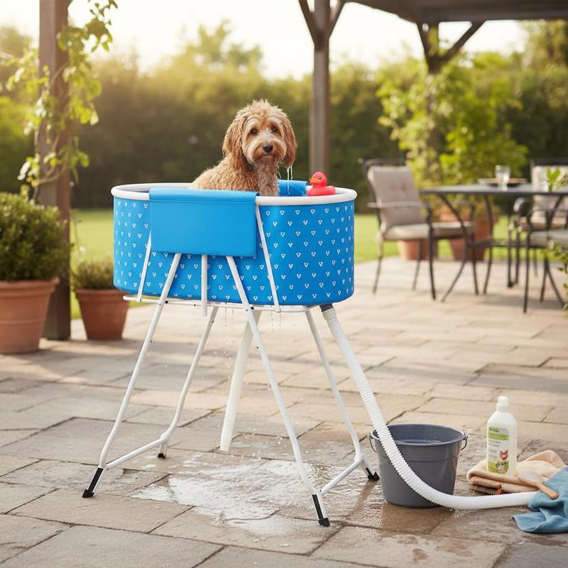 Home Bathroom Lighting Design - Collapsible Pet Wash Basin 33 Inch