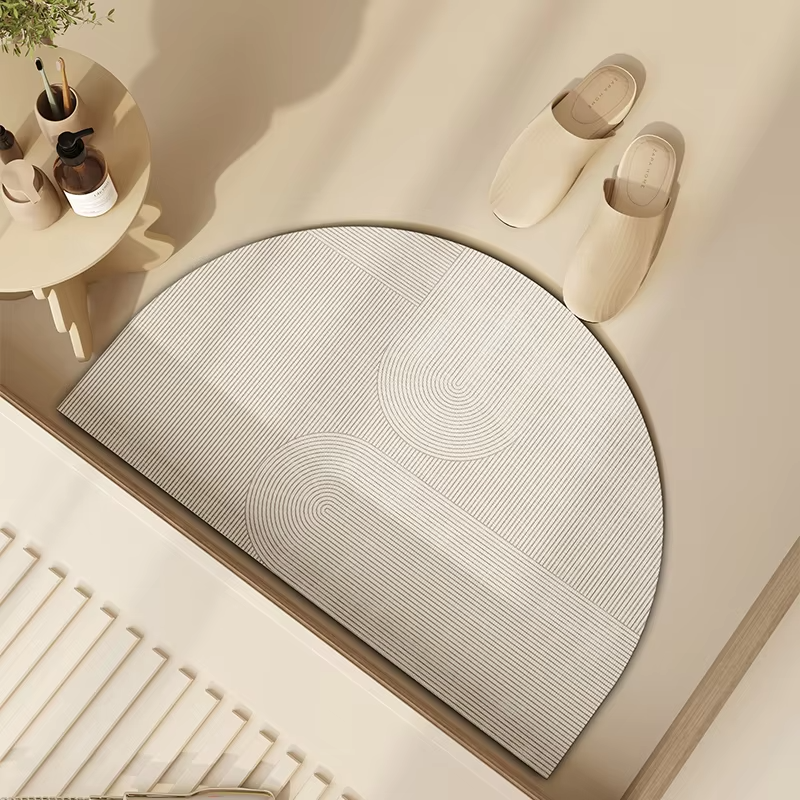 Zara Home Bathroom Mat - VIKAMA Semicircular bathroom floor mat Special