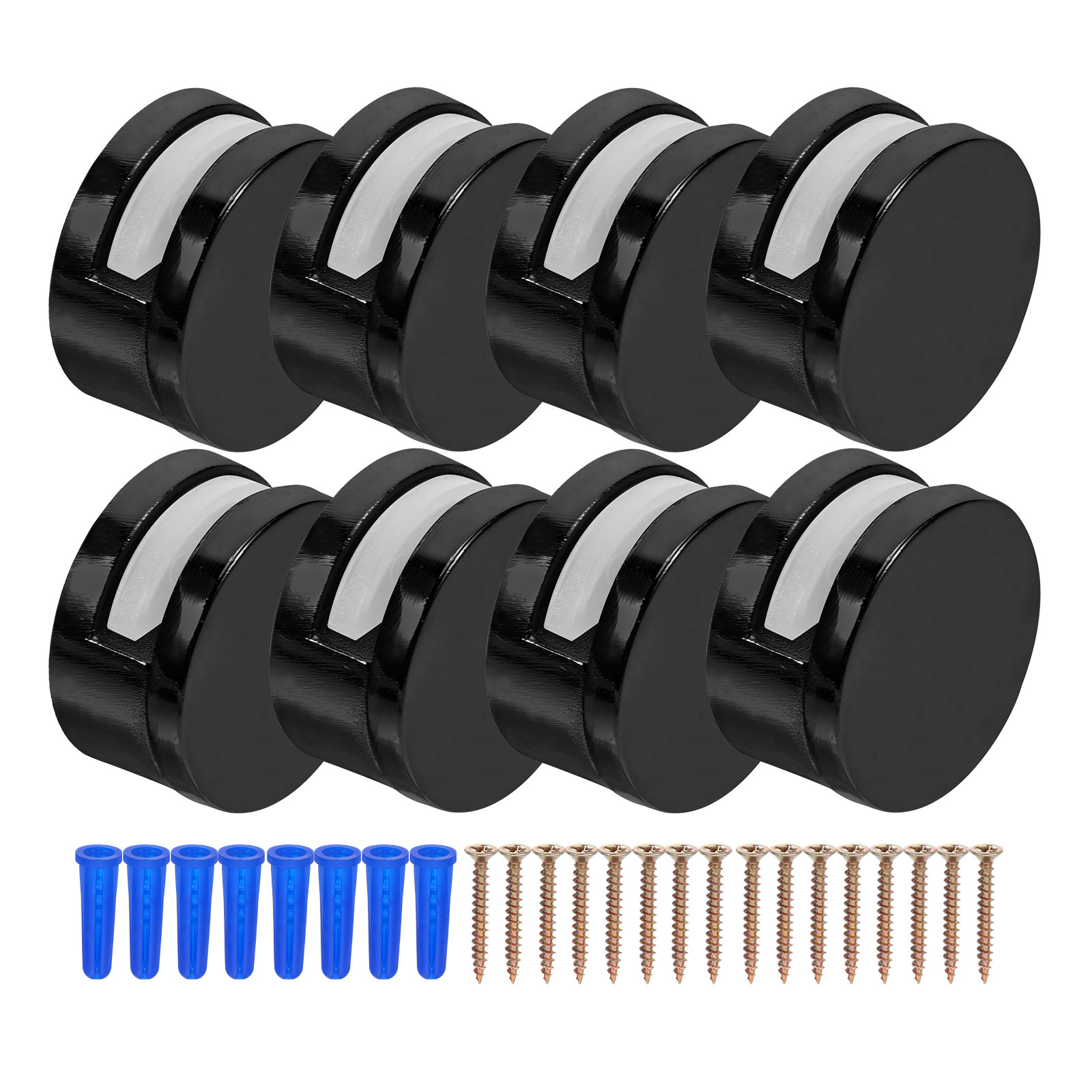 Home Hardware Bathroom Mirrors - 8Pcs Modern Zinc Alloy Double Hole
