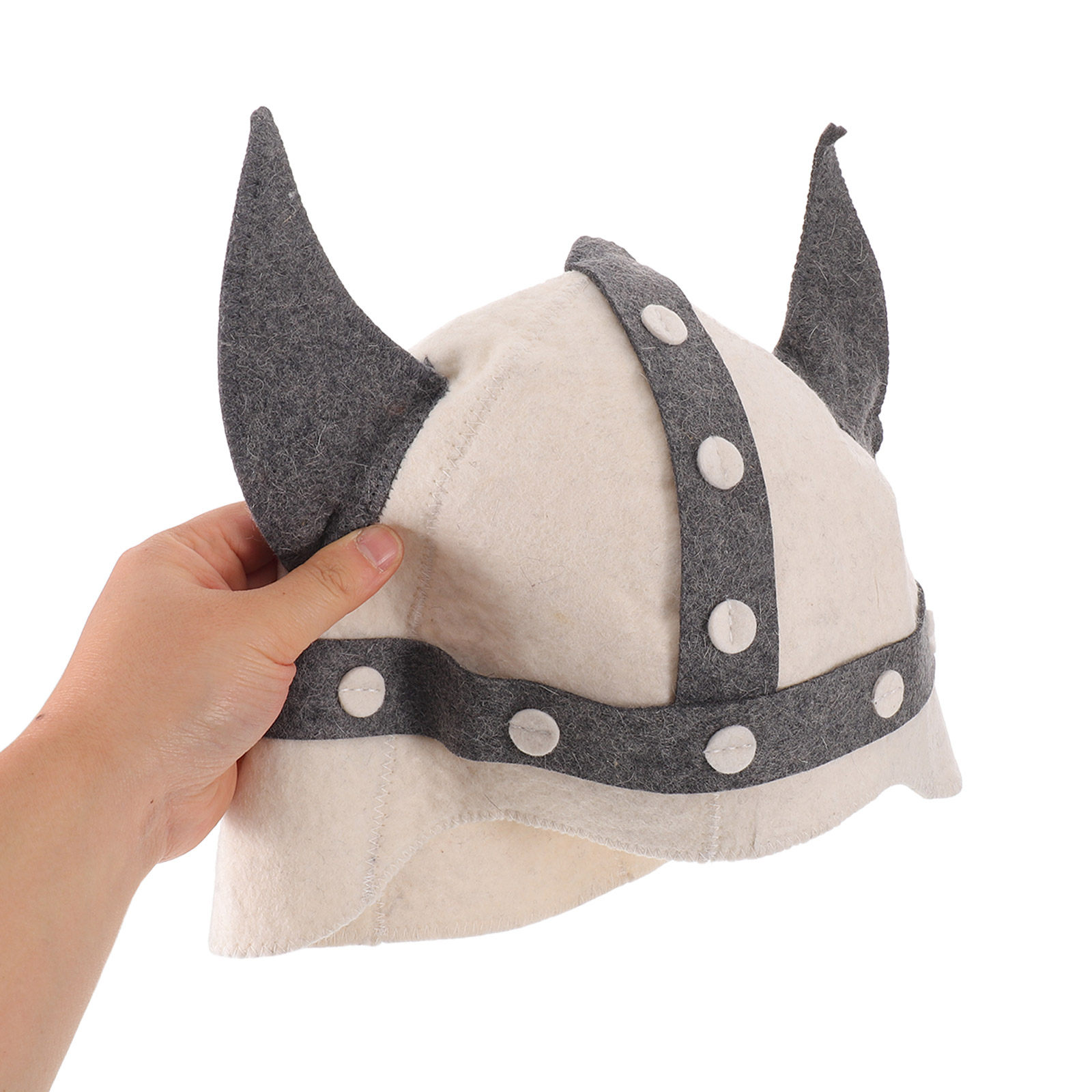Home Bathroom Sauna - Viking Horn Sauna Hat Wool Felt