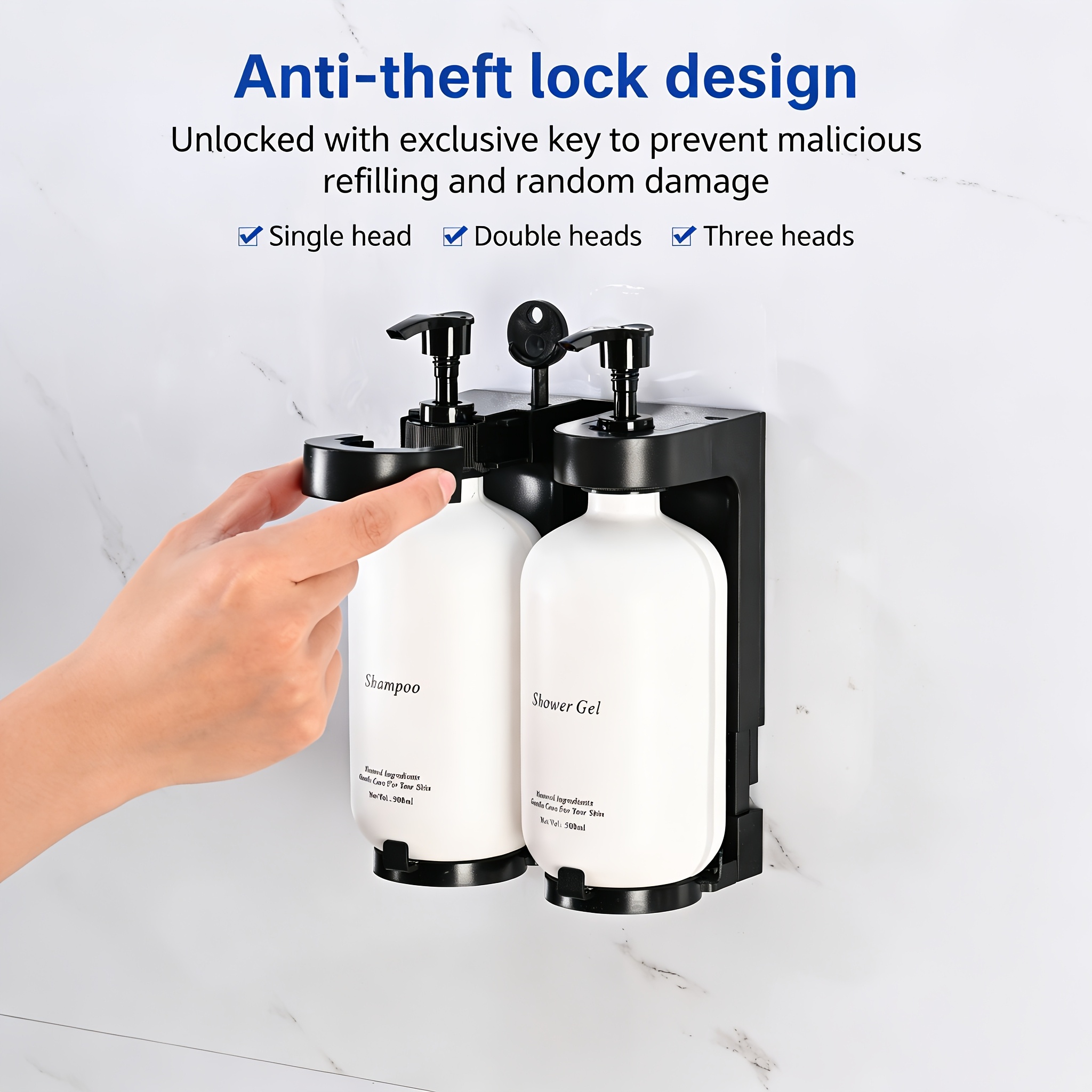 Home Bathroom Wall Soap Dispenser - Home bathroom manual press shower gel
