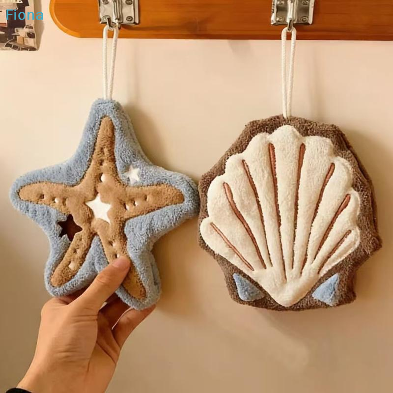 Home Bathroom Cleaner - ✔Hanging Hand Towels,Starfish & Shell Shaped