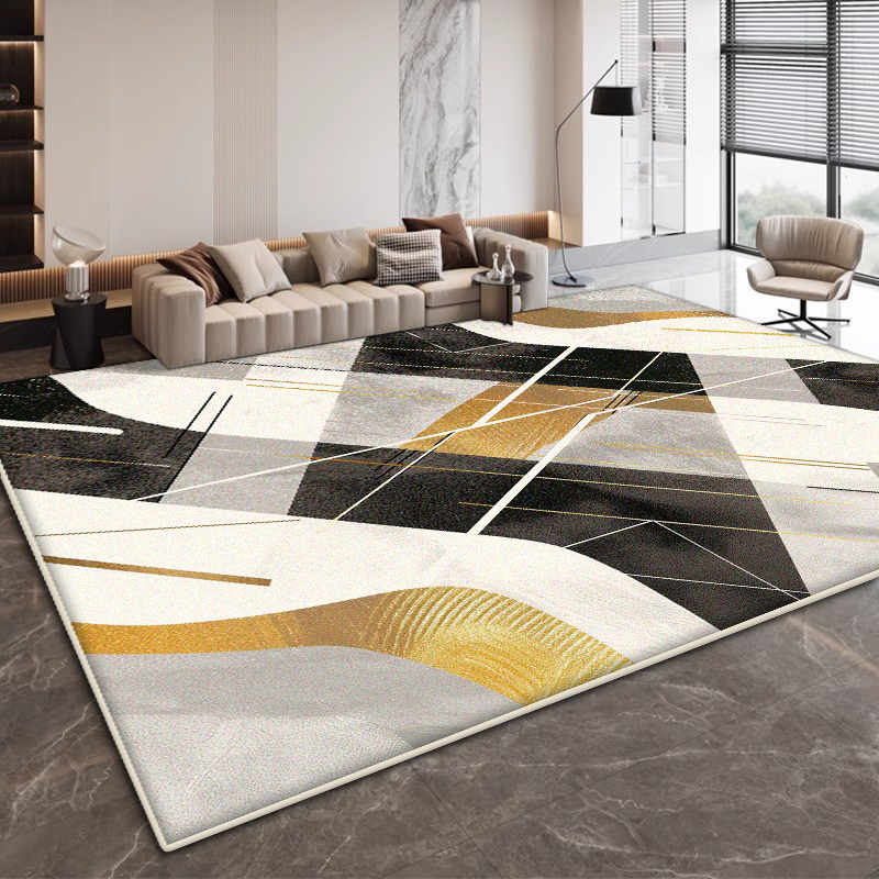 Home Bathroom Design Simple - Modern Geometric Design Living Room Carpet