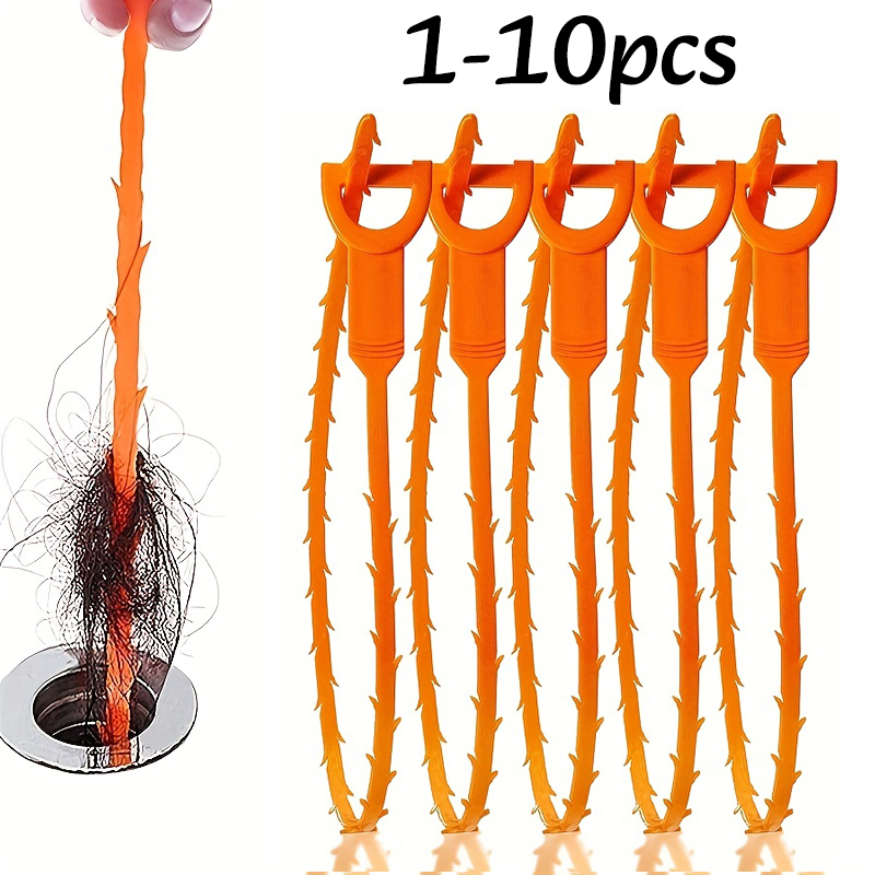 Home Bathroom Cleaner - 1-10PC Sewer Unclogger Bathroom Hair Sewer