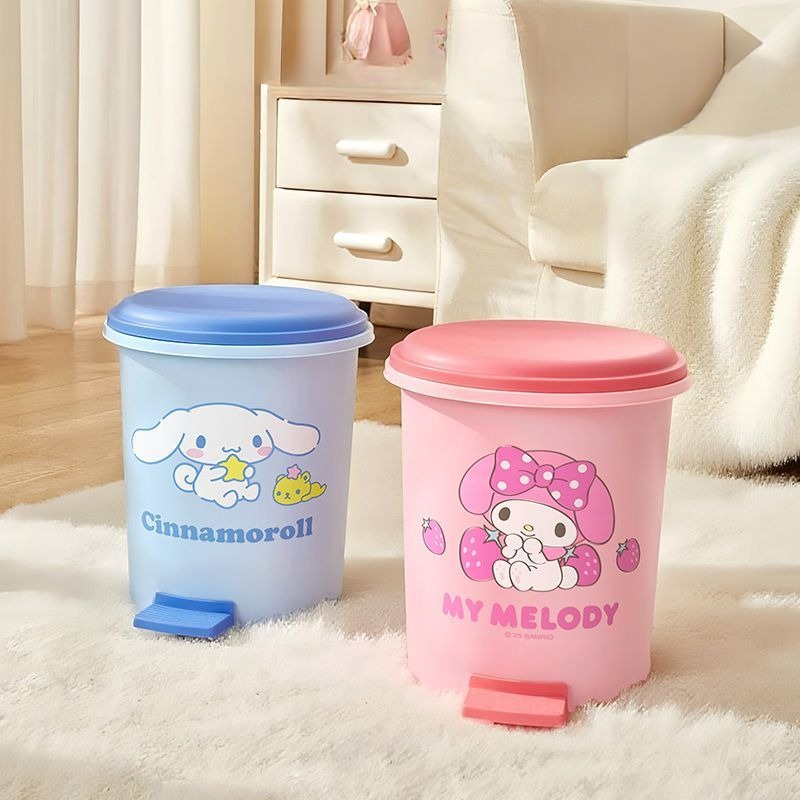 Zara Home Bathroom Accessories - Anime Sanrio Trash Can Household Use