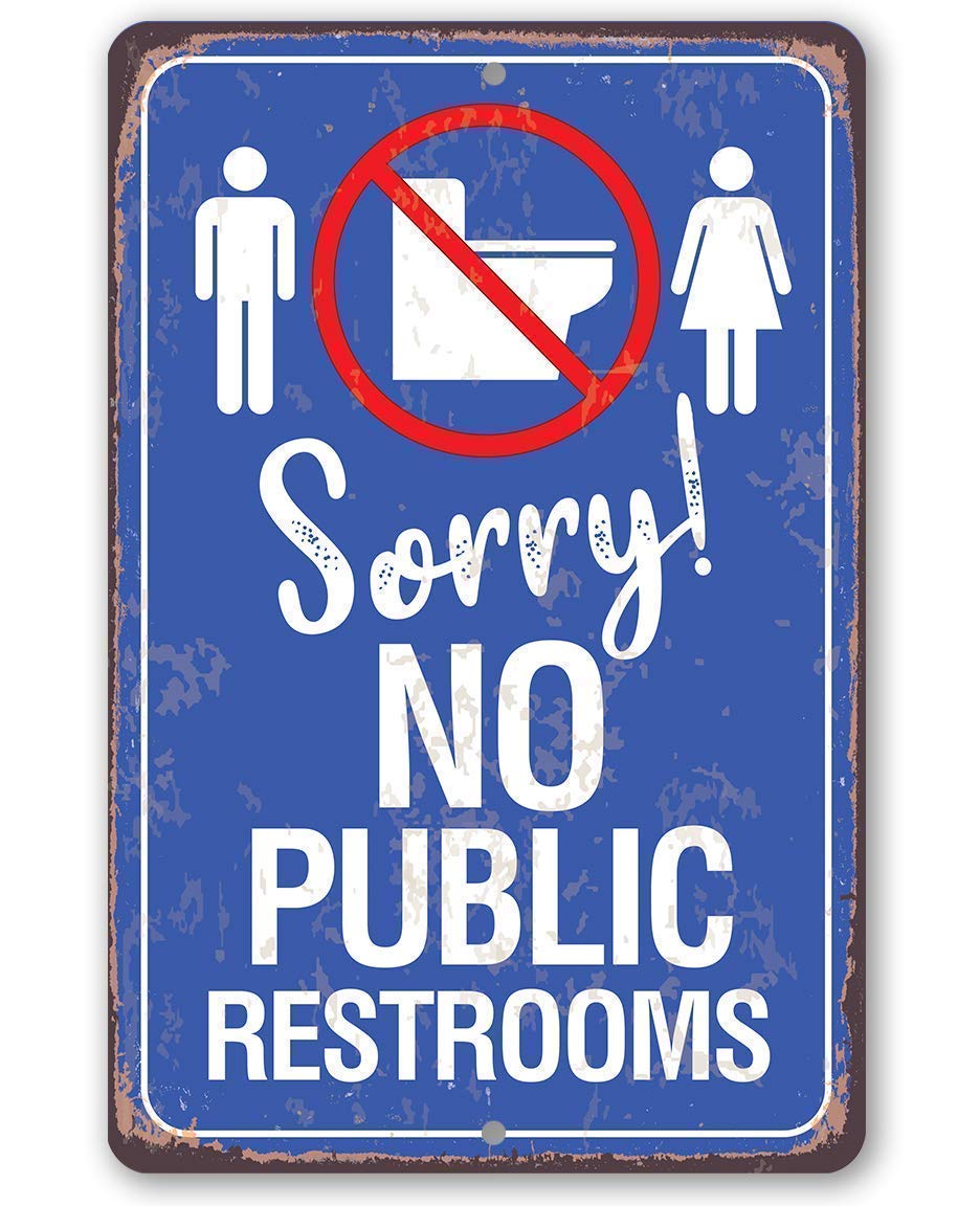 Home Office Bathroom - v1,Sorry No Public Restroom - Classic
