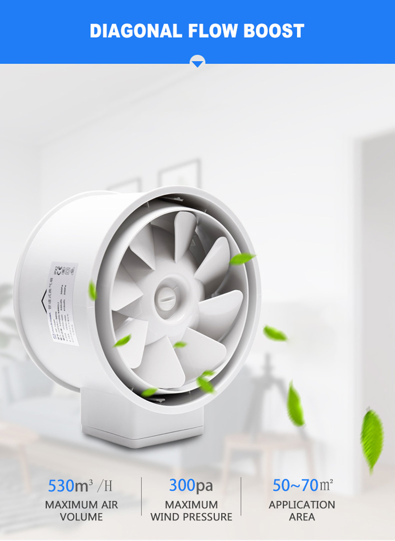 2026 6'' Inline Duct Fan Air V - Home Bathroom Extractor Fan avis et prix