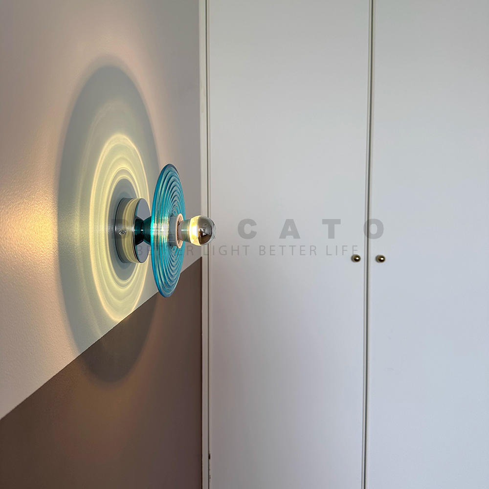 Water Ripple Glass Wall Lamp D - Home Bathroom Lighting Design avis et prix