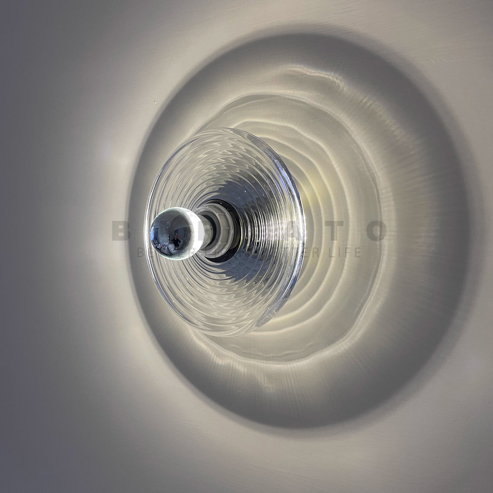 Water Ripple Glass Wall Lamp D - Home Bathroom Lighting Design avis et prix