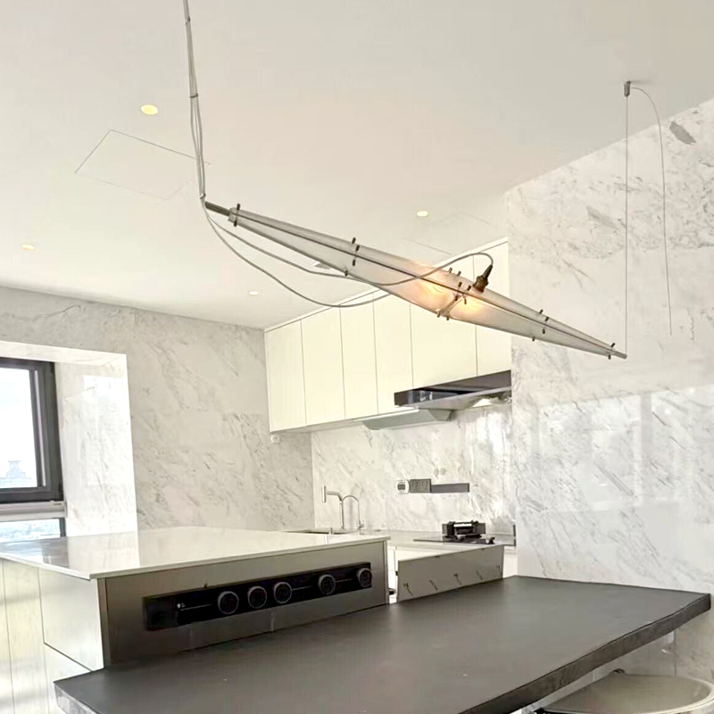 LED Glass Chandelier Minimalis - Home Bathroom Lighting Design avis et prix