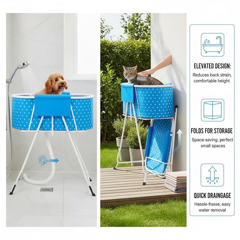 Collapsible Pet Wash Basin 33  - Home Bathroom Lighting Design avis et prix