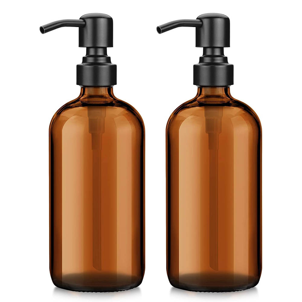 Amber Glass Soap Dispenser wit - Soap Dispenser Pump avis et prix