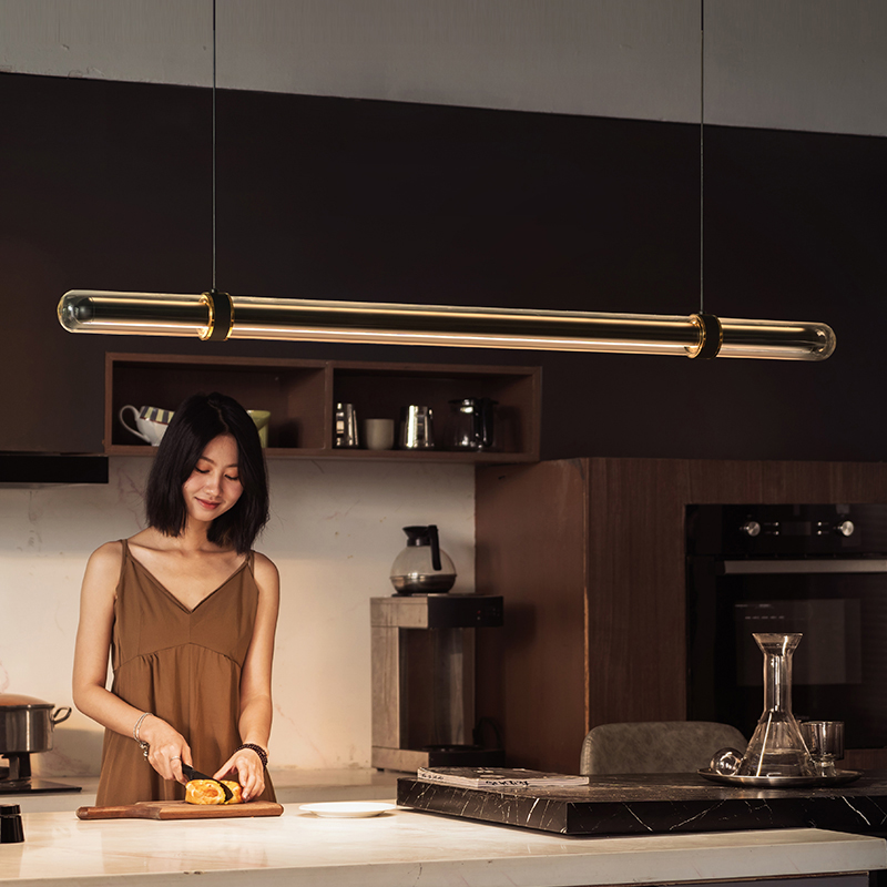Luxury Black Long Dining Room  - Home Bathroom Lighting Design avis et prix
