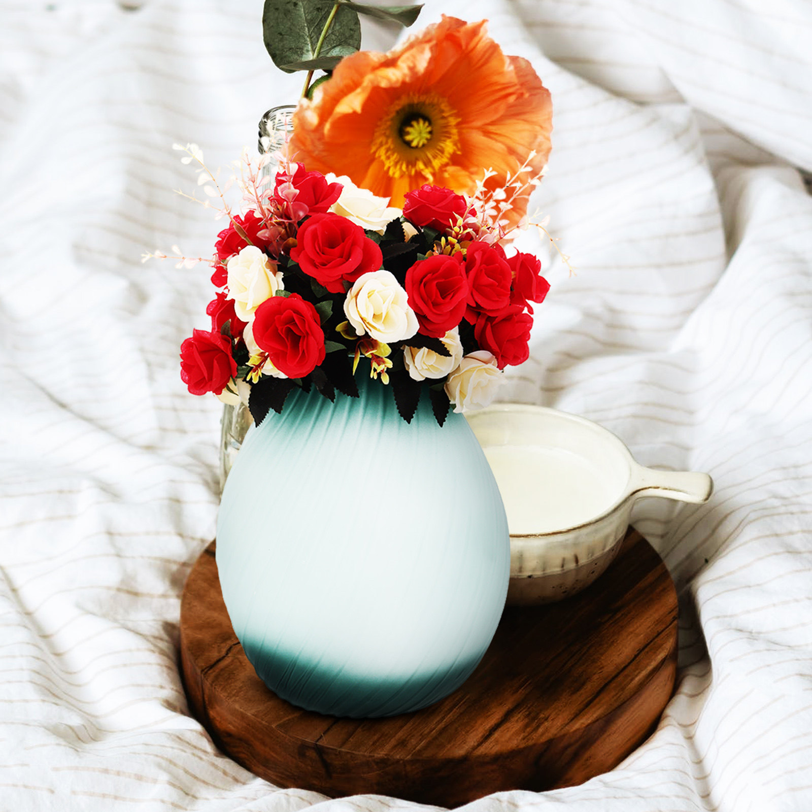 Glass Vase for Flower Arrangin - Home Bathroom Design Simple avis et prix