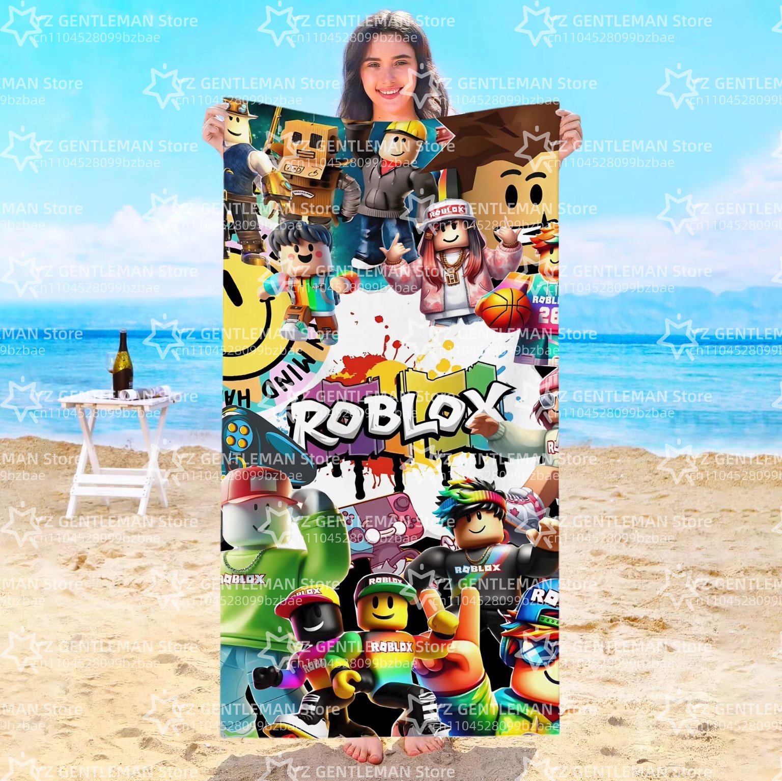Roblox Beach Towel Travel Hote - Home Bathroom Sauna avis et prix