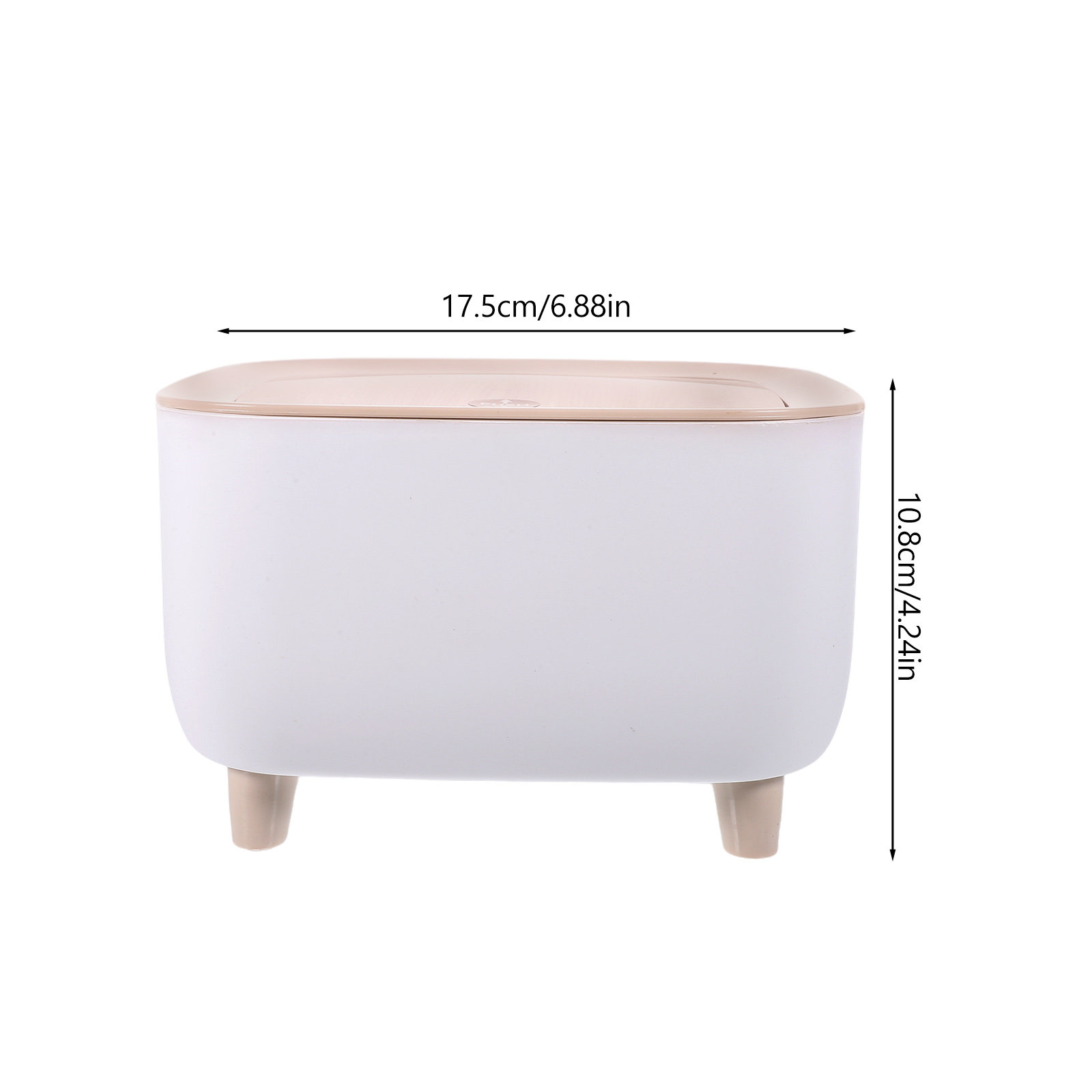2L Compact Desk Trash Bin for  - Home Bathroom Design Simple avis et prix