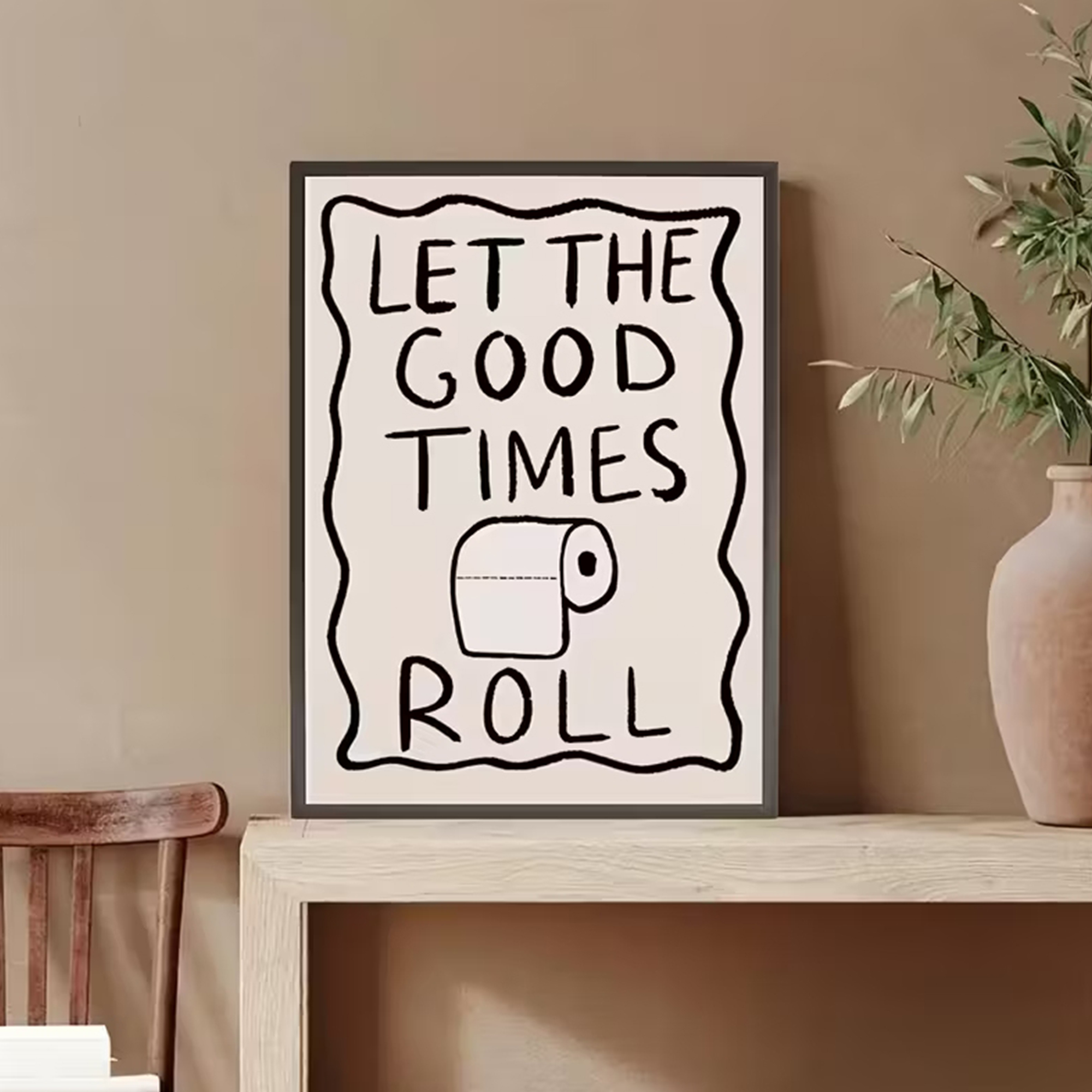 Funny Toilet  Let The G00d Tim - Home Bathroom Wall Art avis et prix