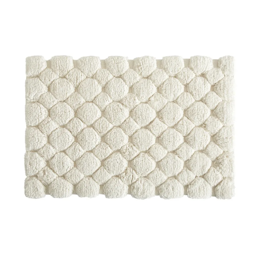 Ivory 2-Piece Cotton Bath Rug  - Zara Home Bathroom Mat avis et prix