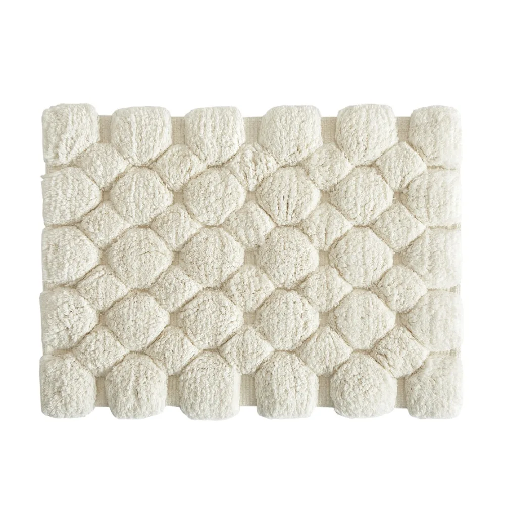 Ivory 2-Piece Cotton Bath Rug  - Zara Home Bathroom Mat avis et prix