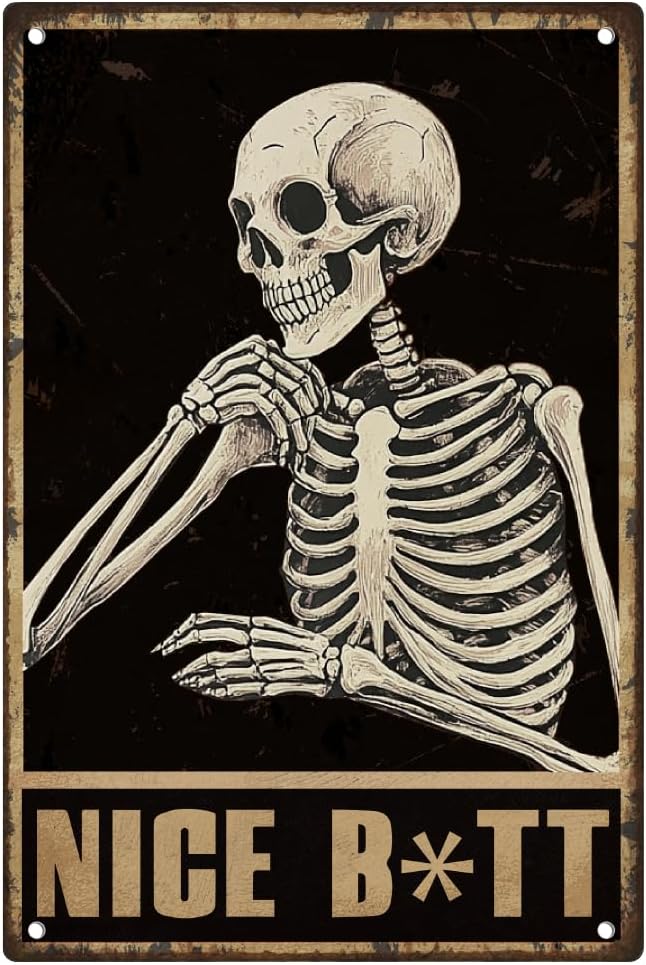 Funny Skull Bathroom Vintage W - Home Office Bathroom avis et prix