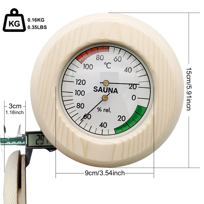 Wall Hung Thermo-Hygrometer Sa - Home Bathroom Sauna avis et prix