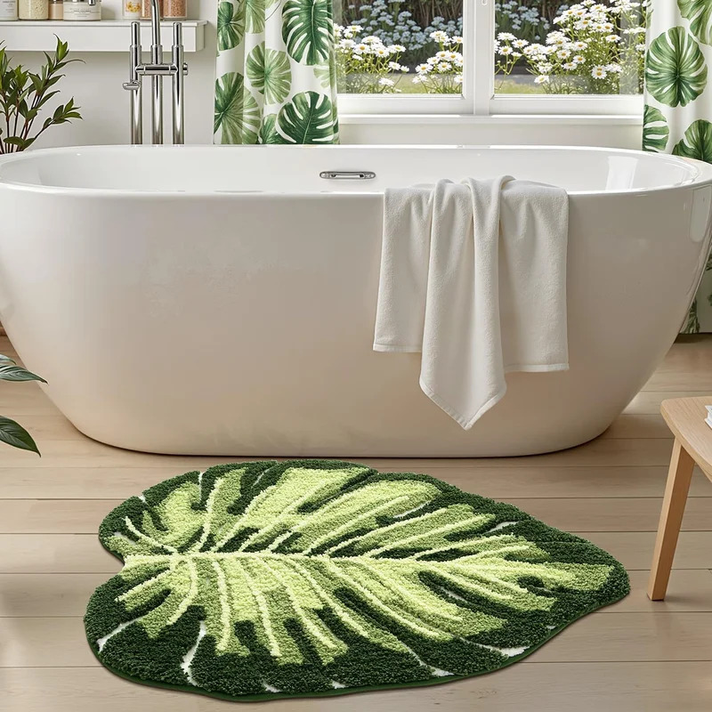 VIKAMA Non-Slip Bath Mat Green - Zara Home Bathroom Mat avis et prix