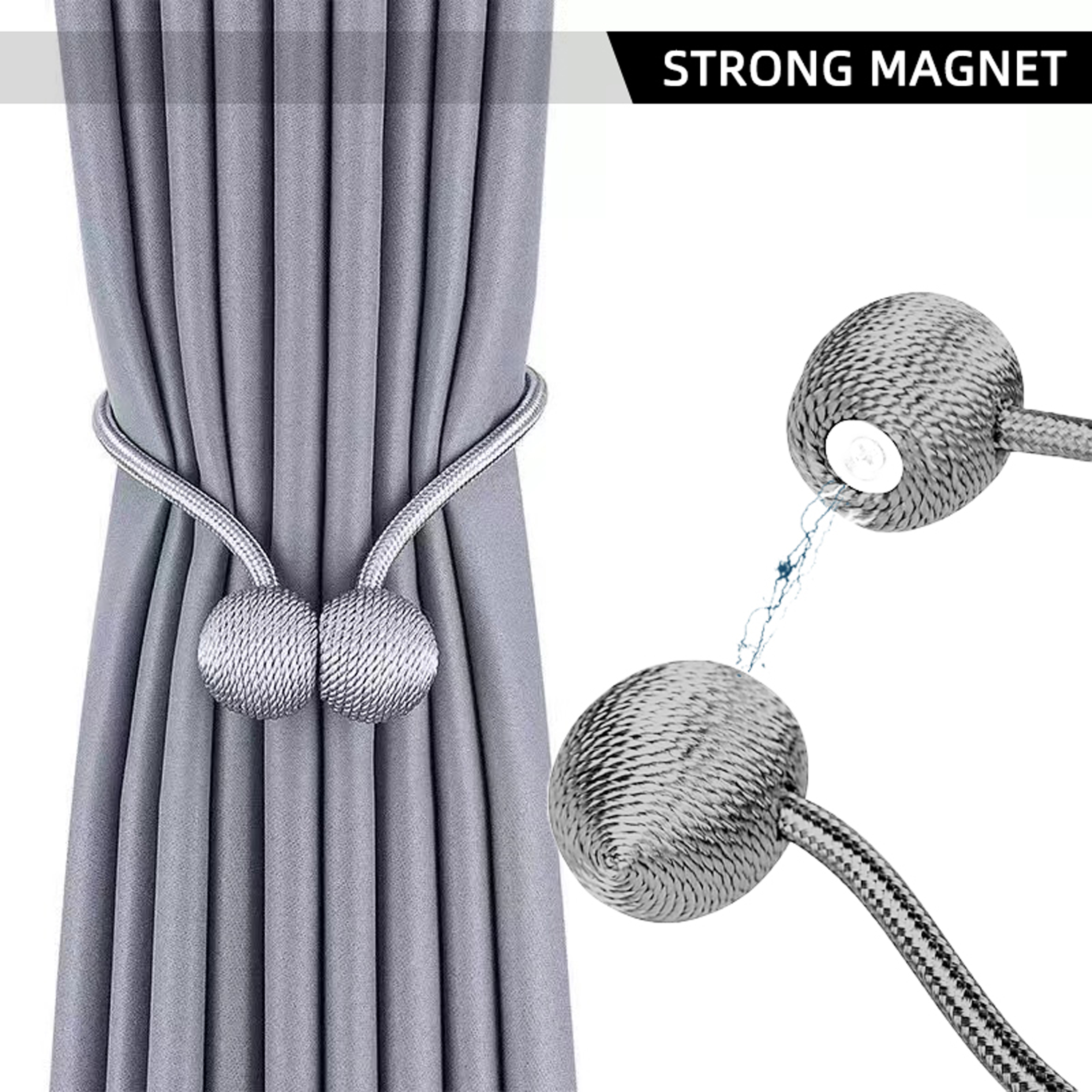 2pcs/pair Magnetic Curtain Tie - Zara Home Bathroom Accessories avis et prix