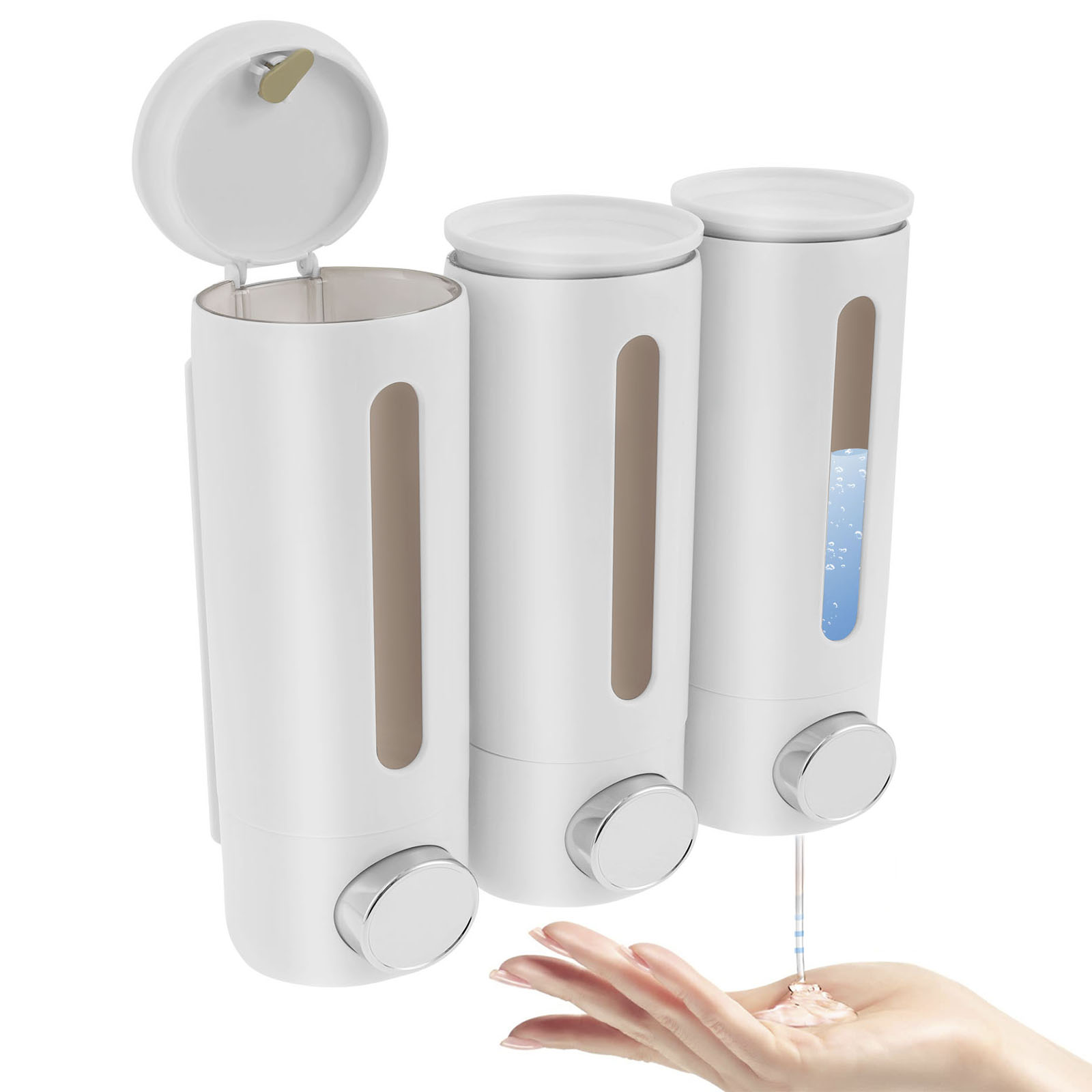 1.5L 3 Heads Manual Soap Dispe - Home Bathroom Wall Soap Dispenser avis et prix