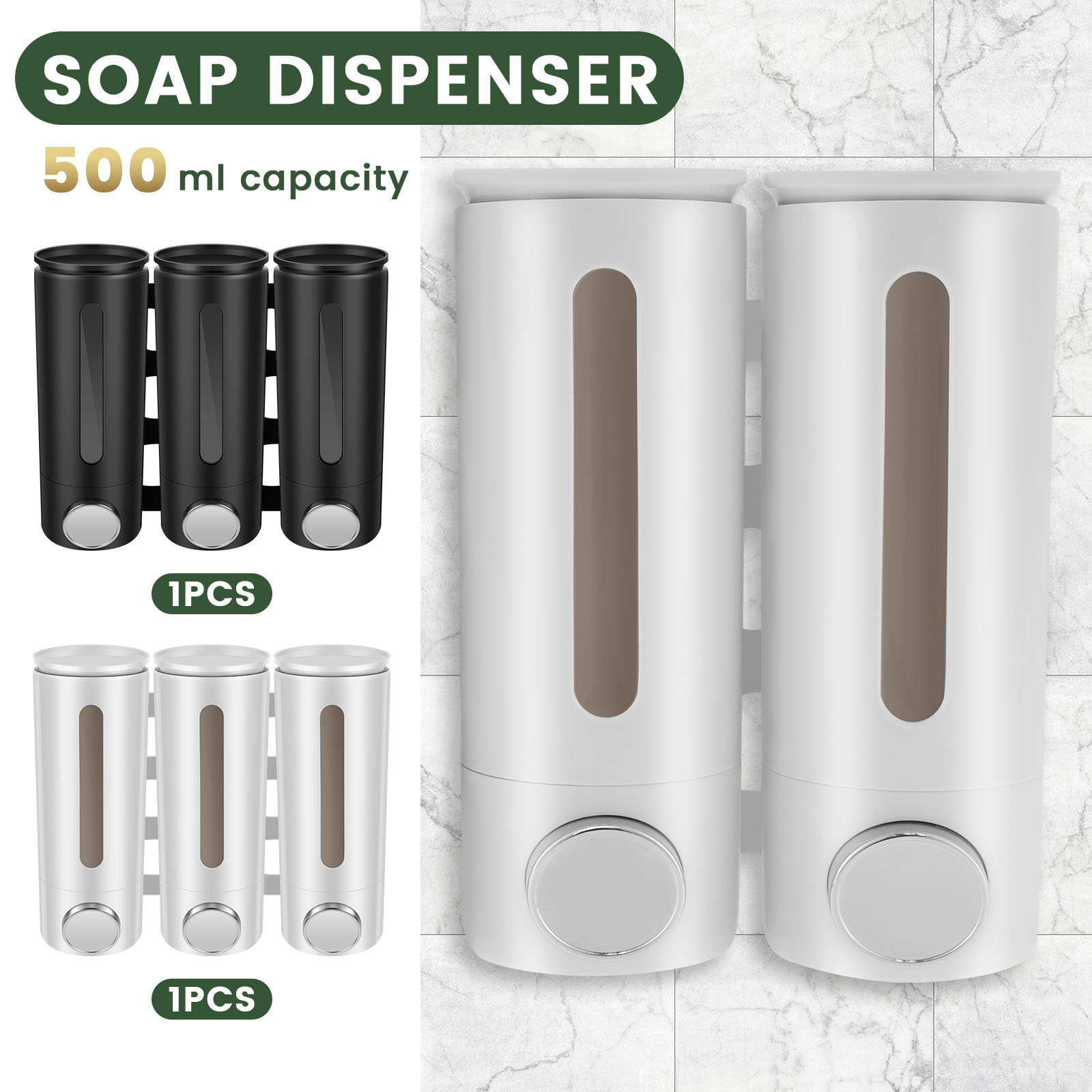 1.5L 3 Heads Manual Soap Dispe - Home Bathroom Wall Soap Dispenser avis et prix