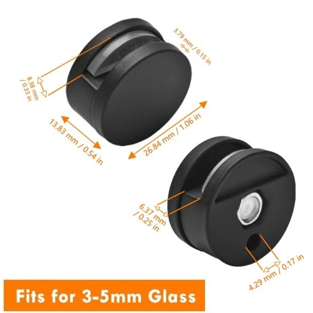 4pcs Glass Mirror Clamp Fixing - Home Hardware Bathroom Mirrors avis et prix