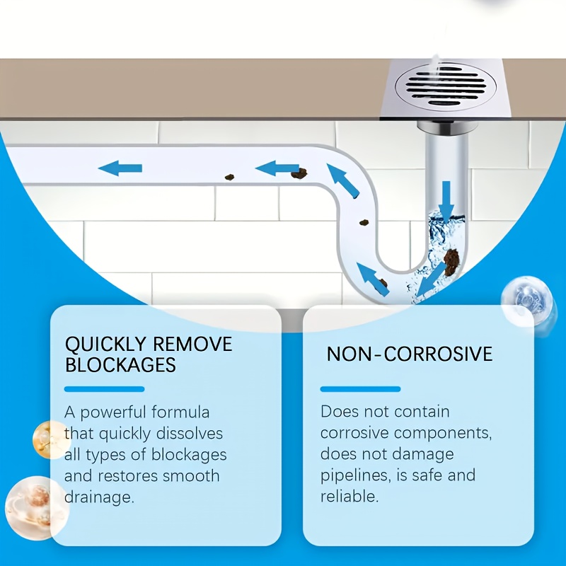 Powerful Drain Cleaner Powder, - Home Bathroom Cleaner avis et prix