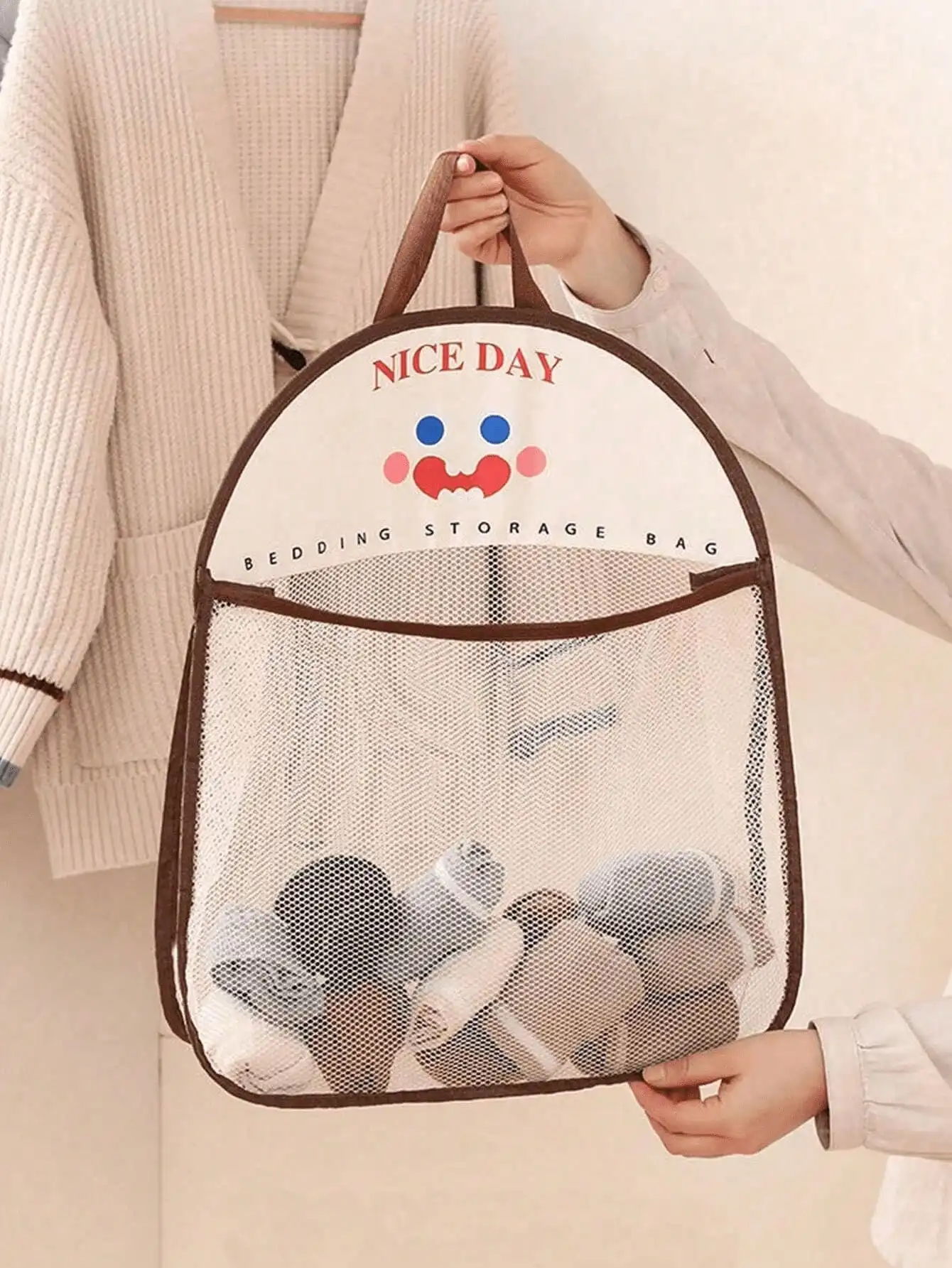 4pcs Hanging Mesh Storage Bags - Home Essentials Bathroom Organizer avis et prix