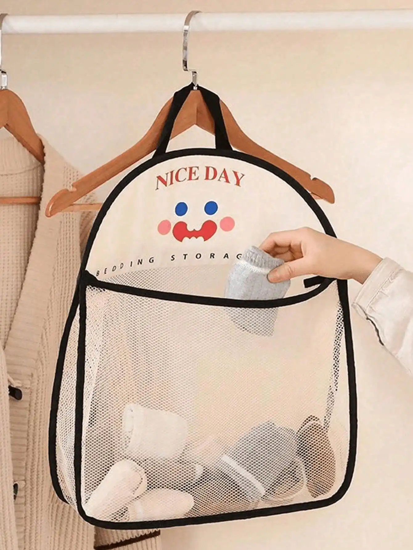 4pcs Hanging Mesh Storage Bags - Home Essentials Bathroom Organizer avis et prix
