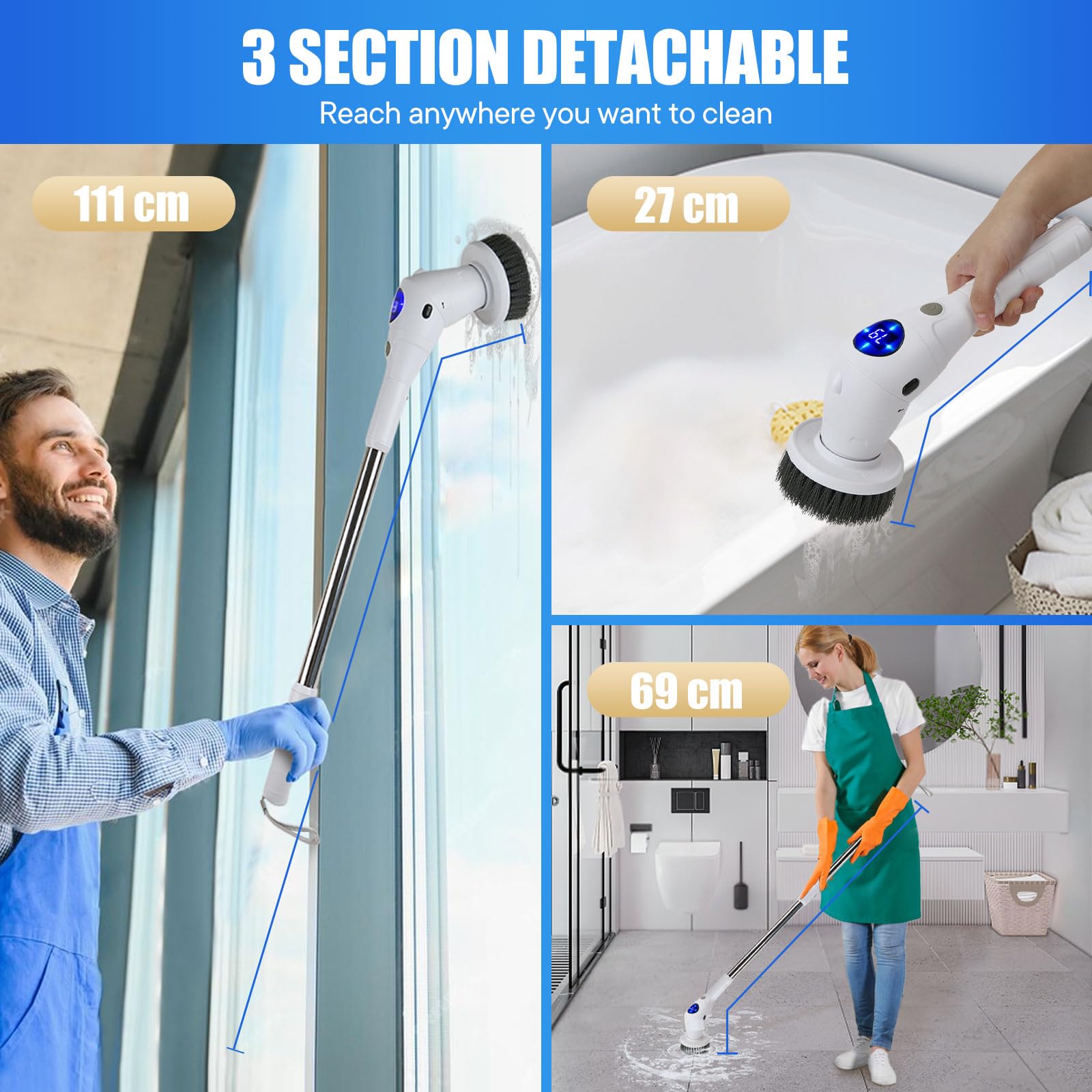 Electric Spin Scrubber Cleanin - Home Bathroom Cleaner avis et prix