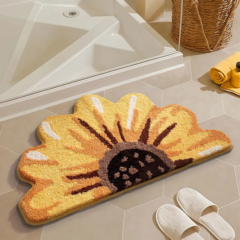 VIKAMA Small Fresh Green Leaf  - Zara Home Bathroom Mat avis et prix
