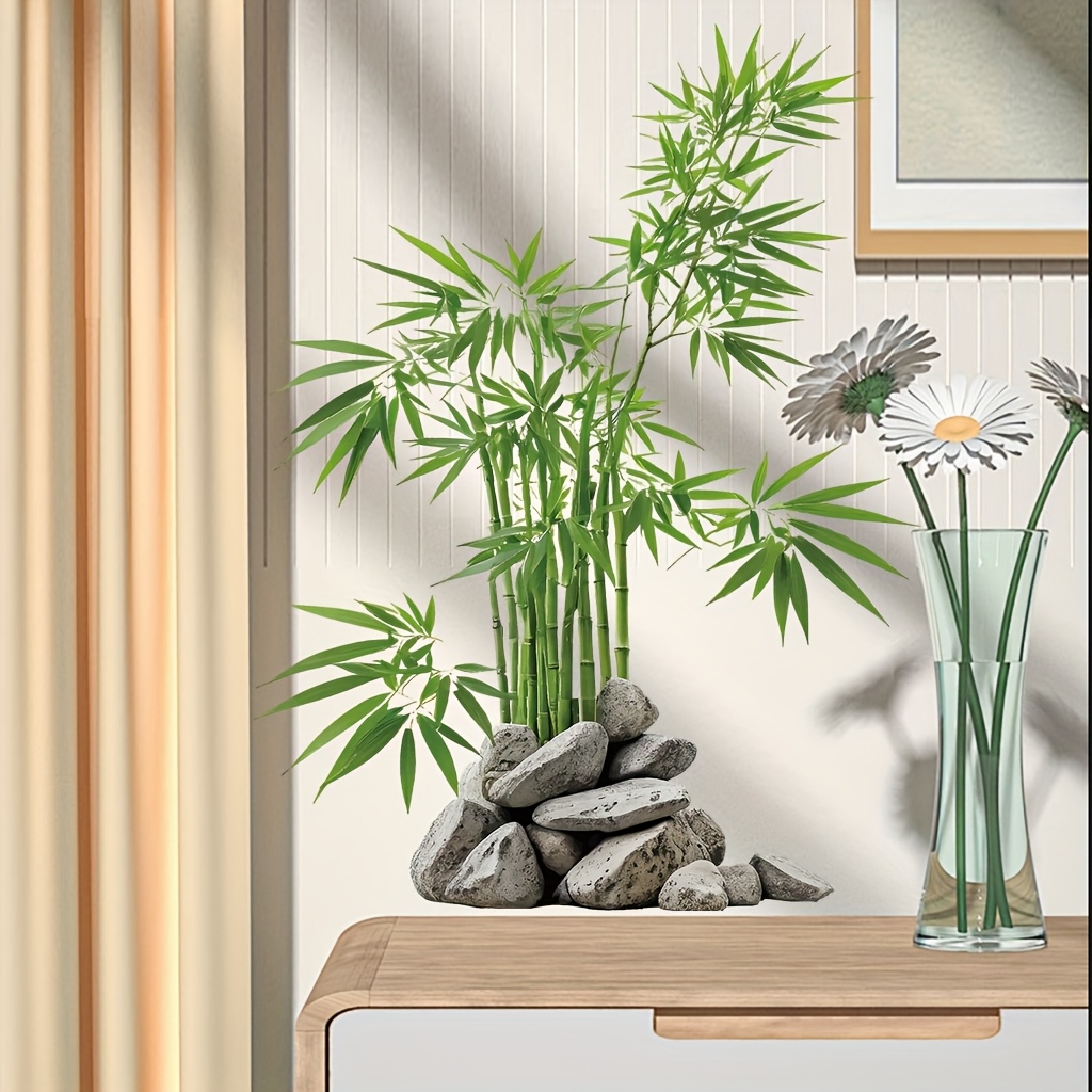 Watercolor Green Bamboo Leaf P - Home Bathroom Tiles avis et prix