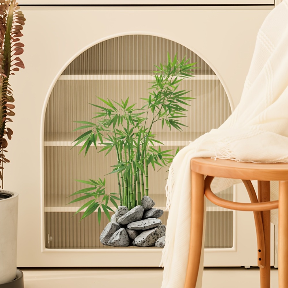 Watercolor Green Bamboo Leaf P - Home Bathroom Tiles avis et prix
