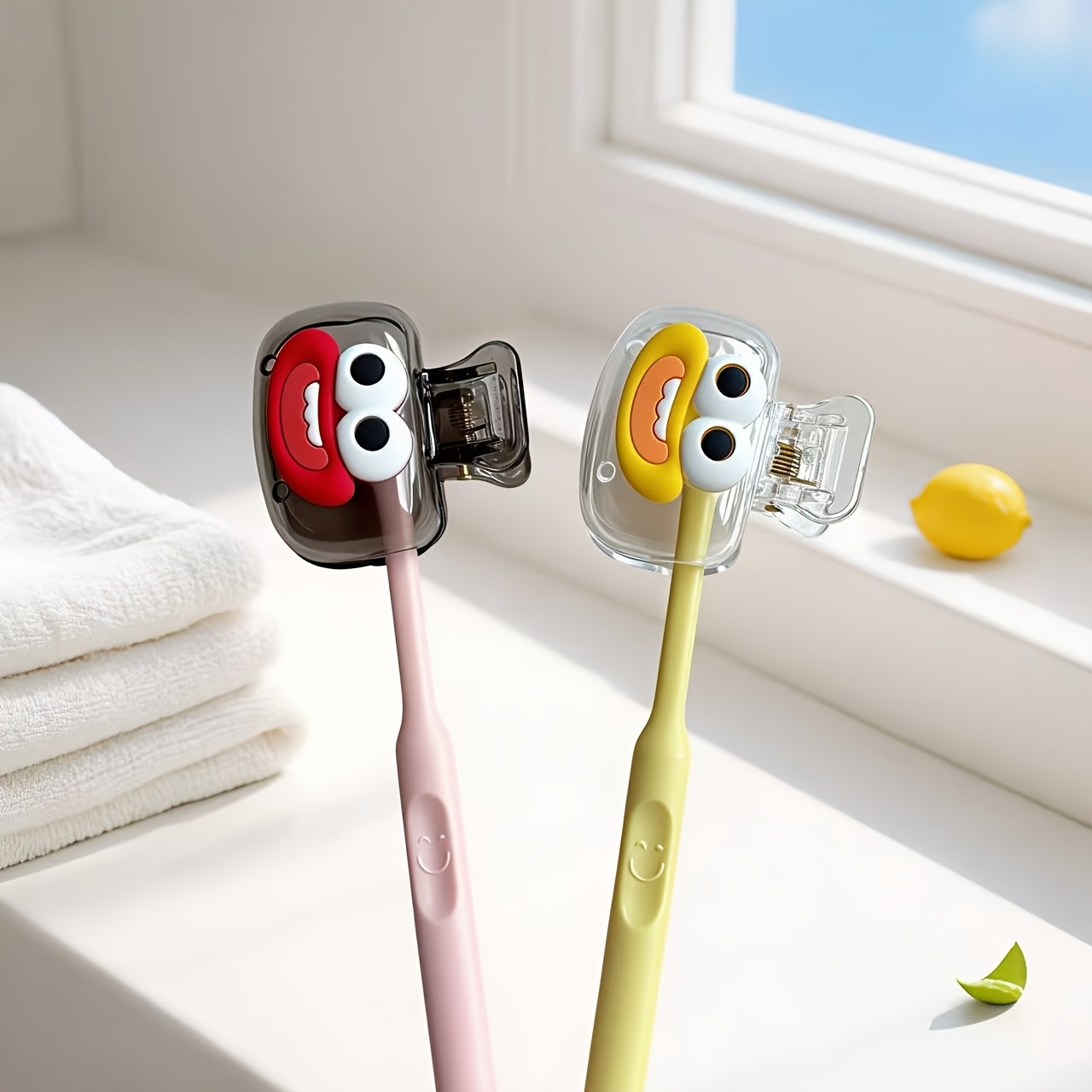 4Pcs Portable Toothbrush Head  - Home Essentials Bathroom Organizer avis et prix