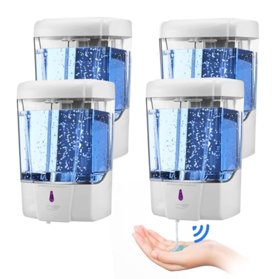 4 Pack Touchless Automatic Soa - Home Bathroom Wall Soap Dispenser avis et prix