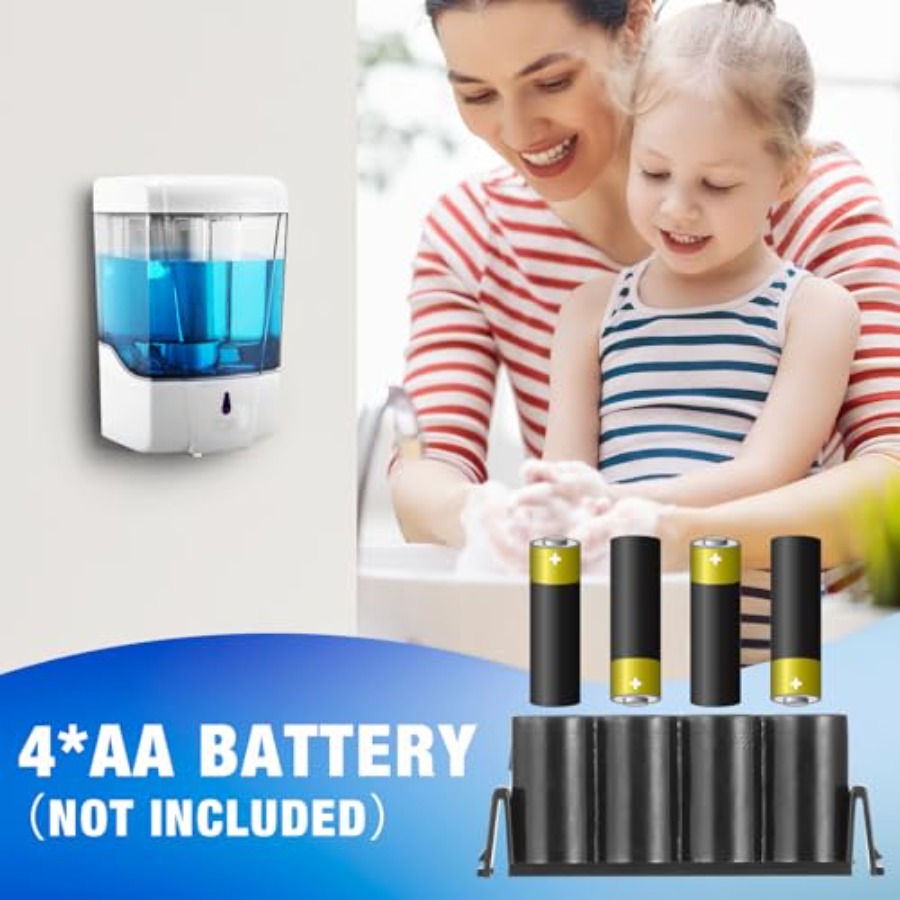 4 Pack Touchless Automatic Soa - Home Bathroom Wall Soap Dispenser avis et prix