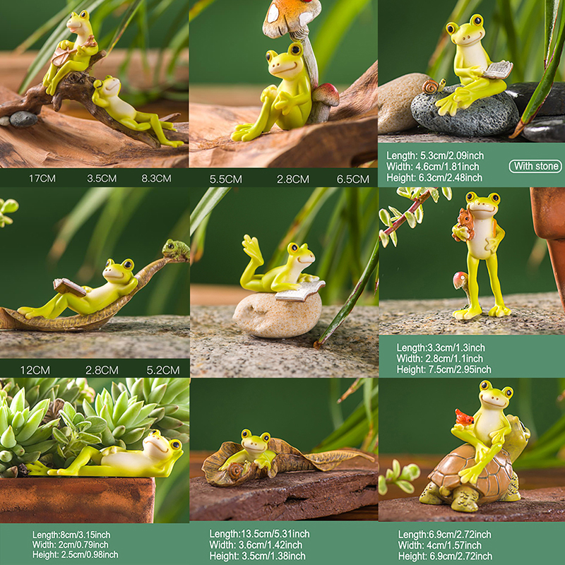 Resin Funny Frog Figurines For - Bathroom Home Improvement avis et prix