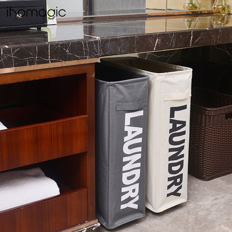Foldable Fabric Laundry Hamper - Home Essentials Bathroom Organizer avis et prix