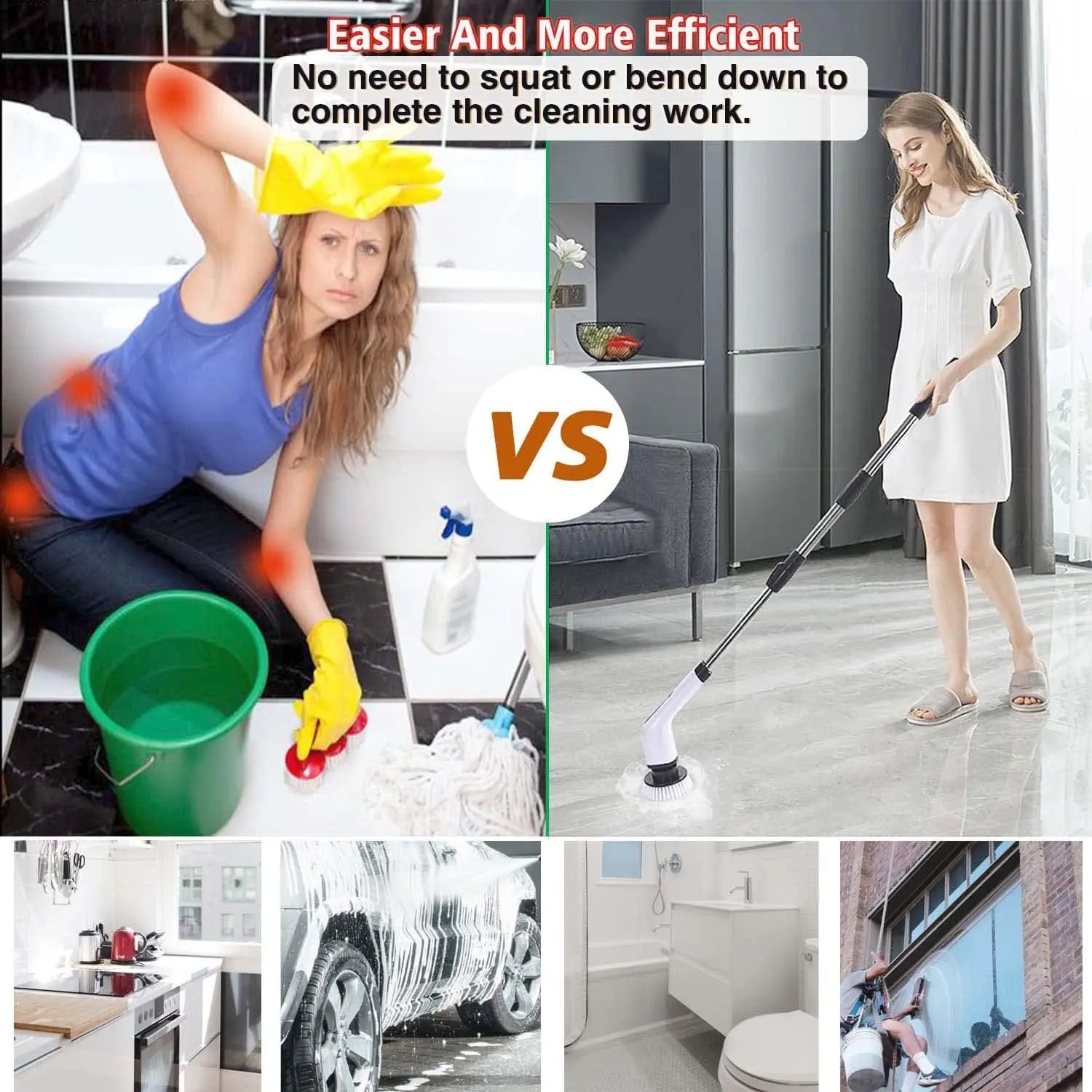 Cordless Electric Spin Scrubbe - Home Bathroom Cleaner avis et prix