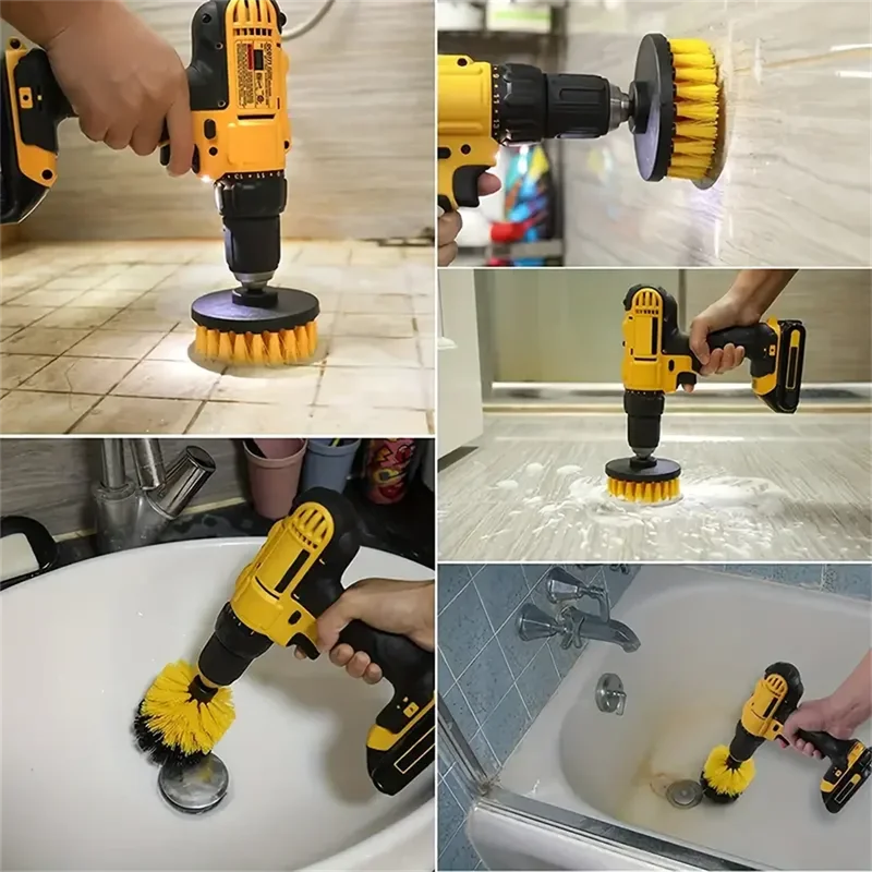3 pcs/set drill brush set powe - Home Bathroom Cleaner avis et prix