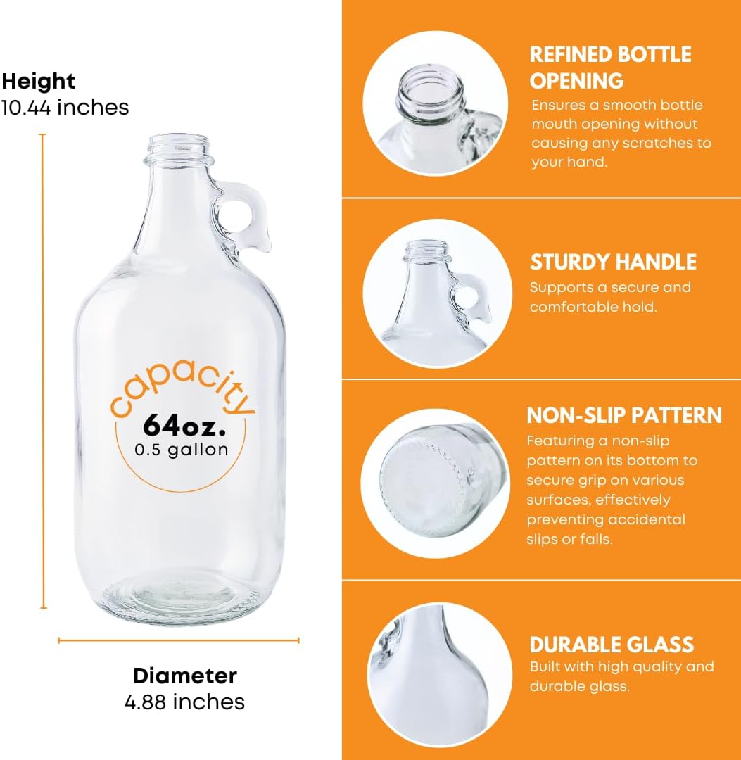 Half Gallon Glass Laundry Dete - Soap Dispenser Pump avis et prix