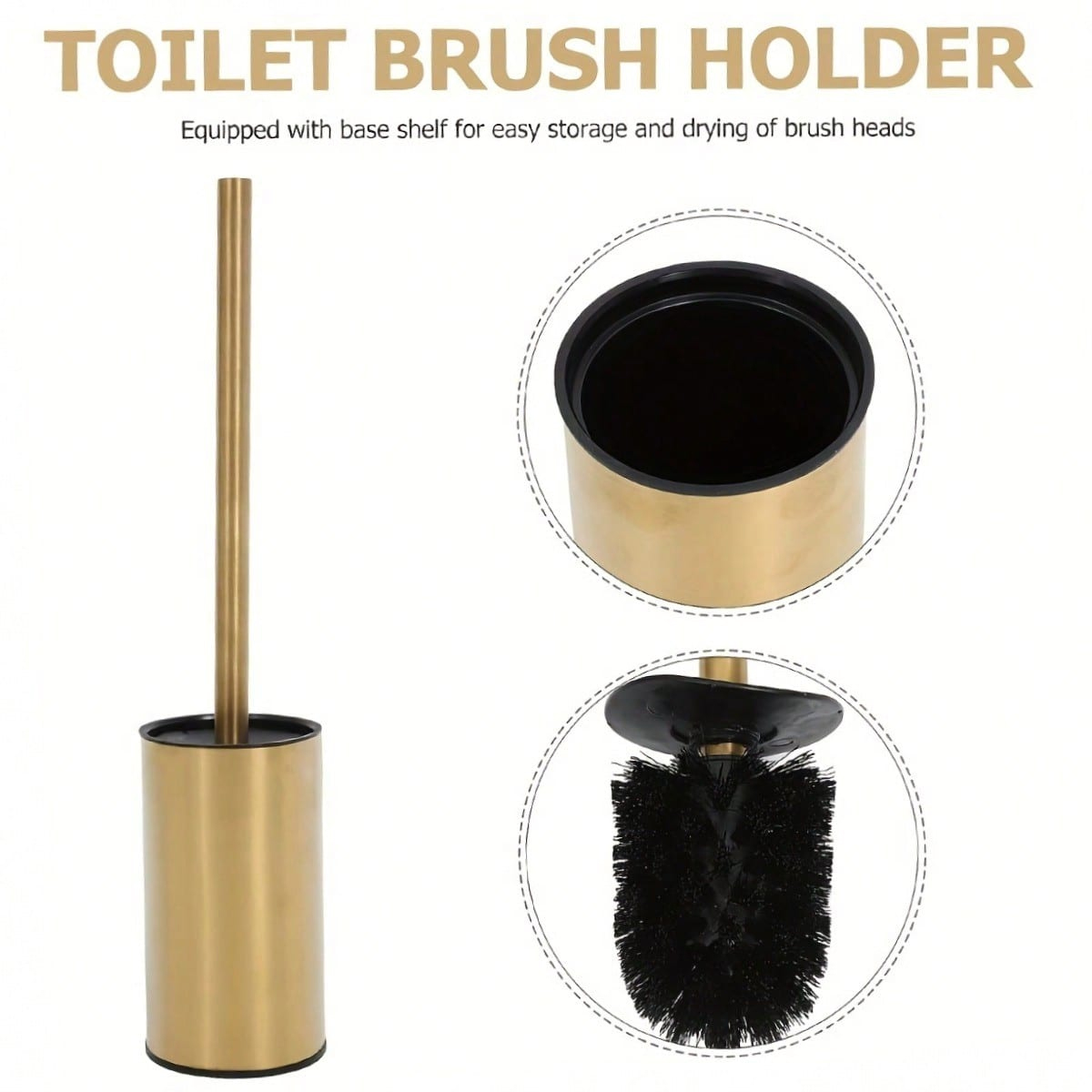 Golden round stainless steel t - Home Bathroom Cleaner avis et prix