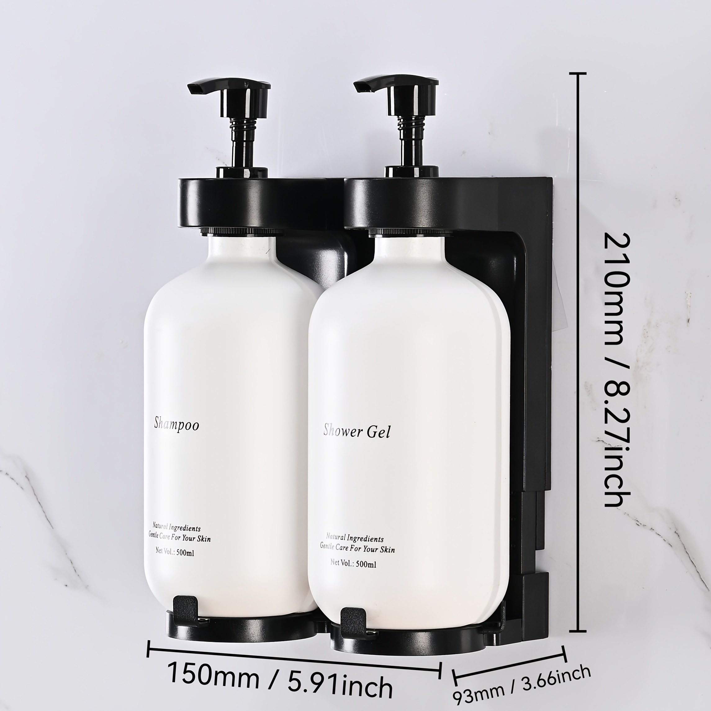 Home bathroom manual press sho - Home Bathroom Wall Soap Dispenser avis et prix
