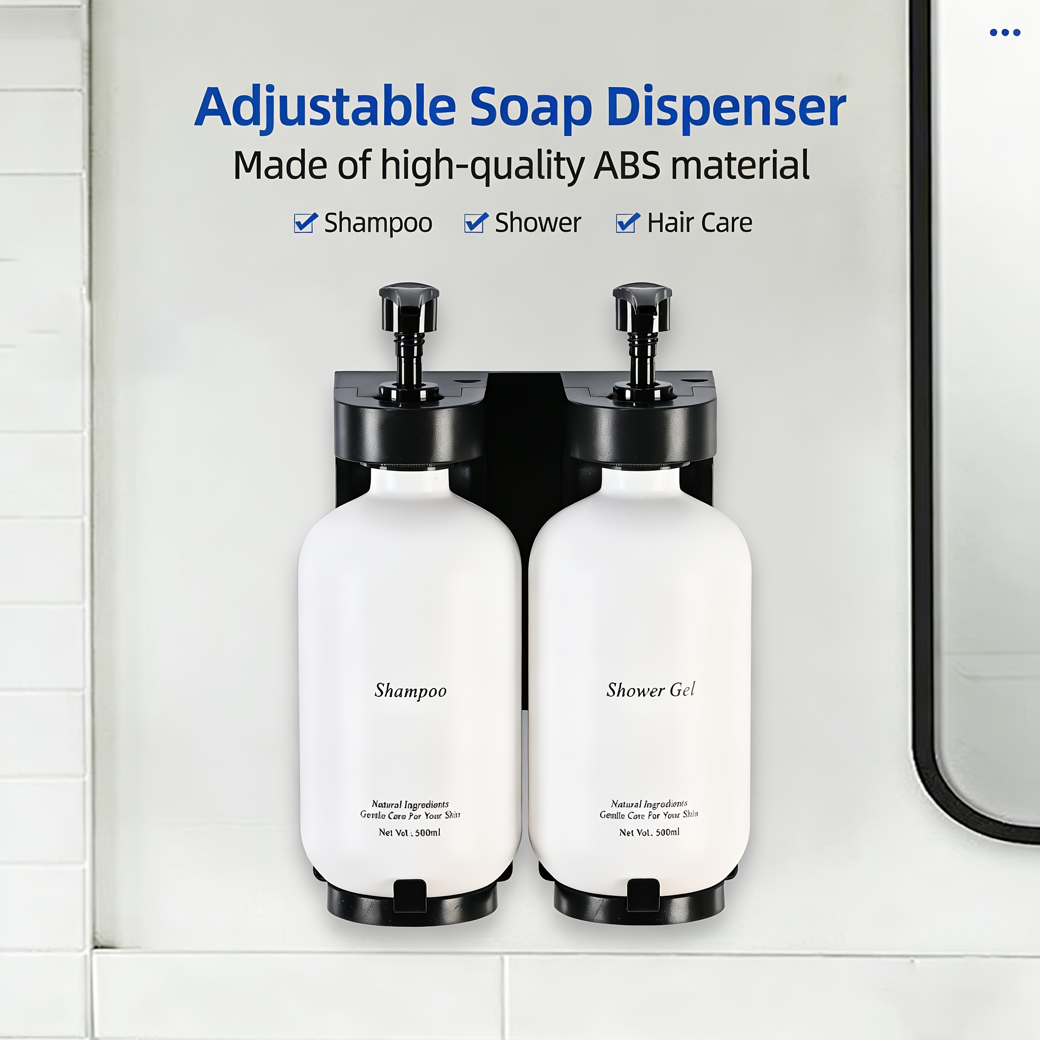 Home bathroom manual press sho - Home Bathroom Wall Soap Dispenser avis et prix