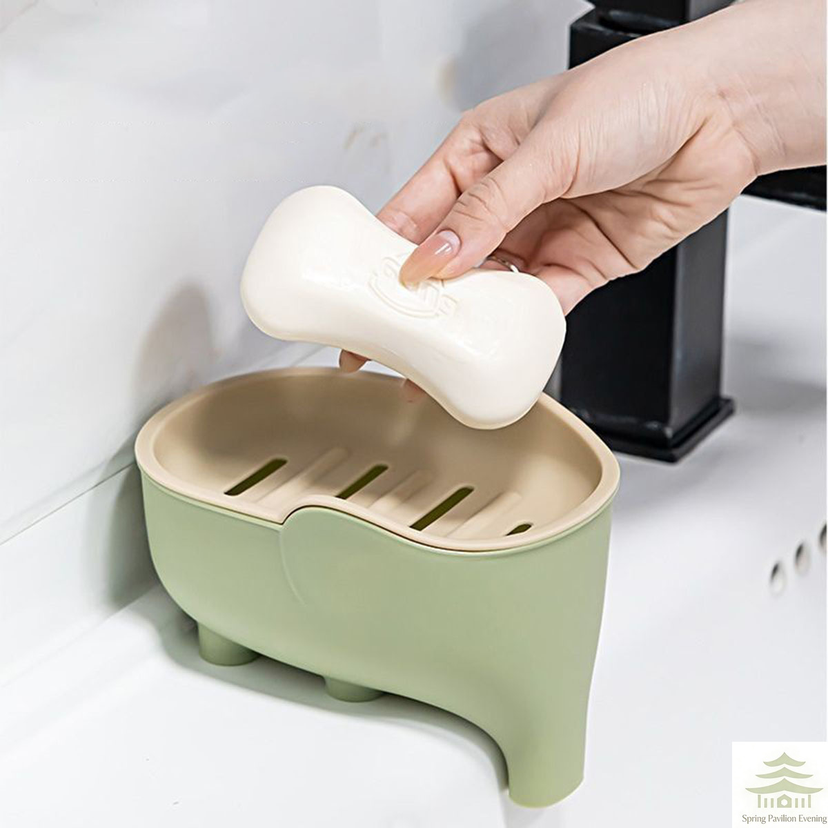 Soap Box NEW Double Layer Crea - Bathroom Home Improvement avis et prix
